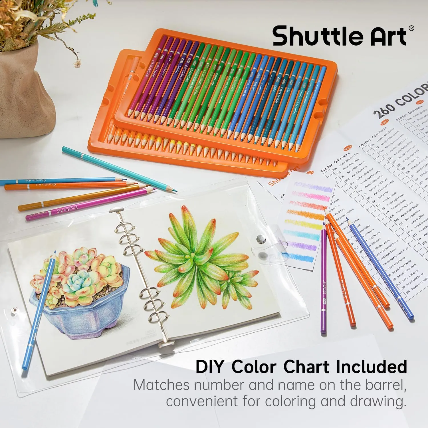 Professional Colored Pencils - Set of 260