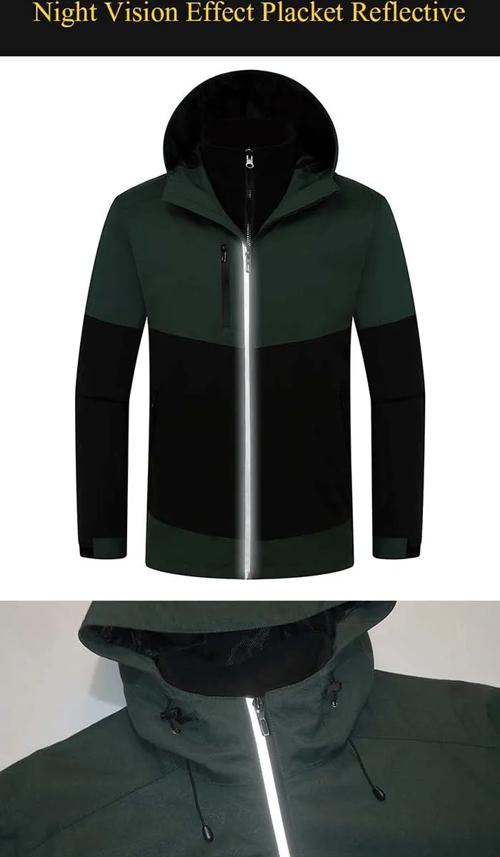 Reflective Two-Piece Warm Softshell Skiing Jacket - SF0929
