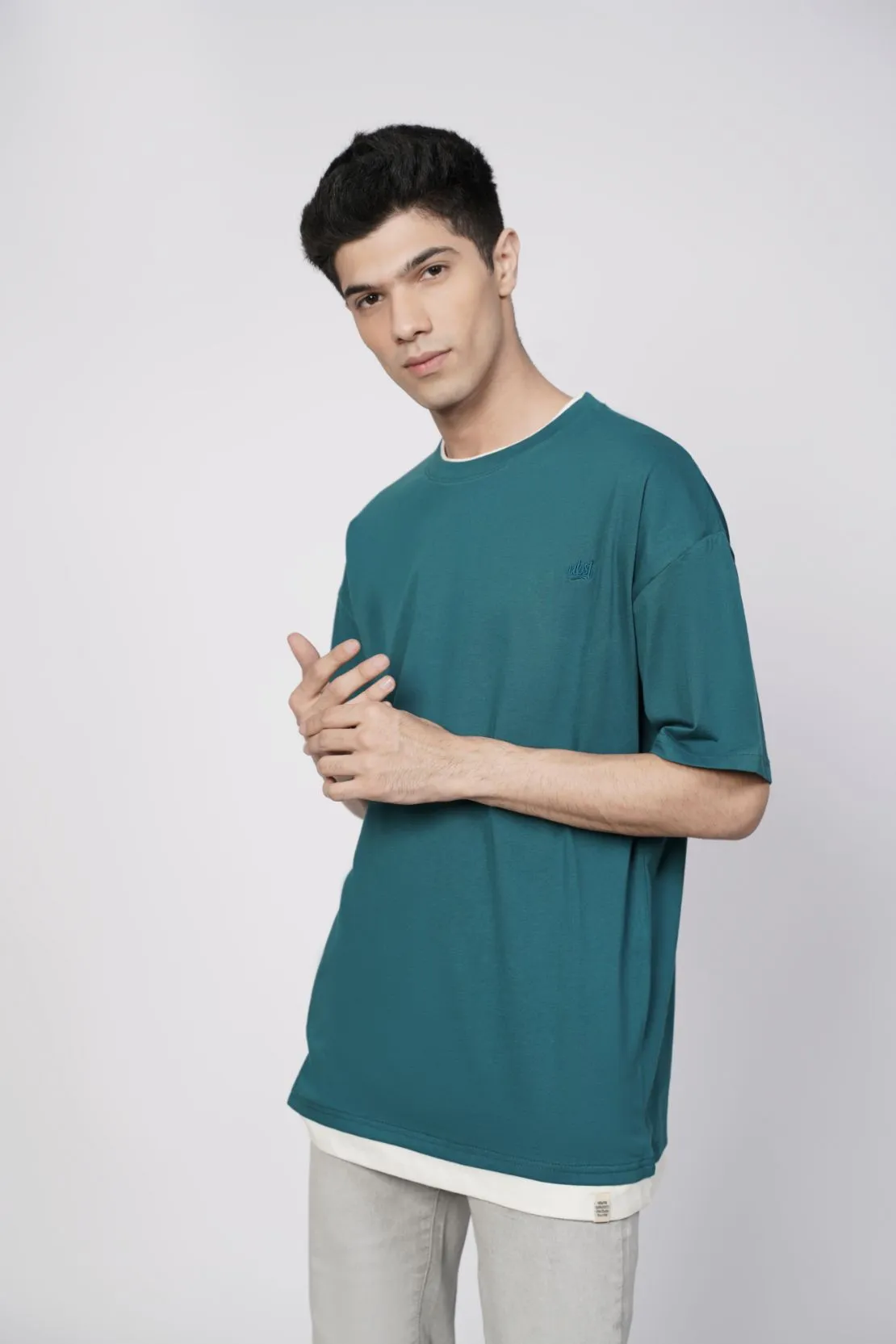 Relaxed Fit Teal Tee