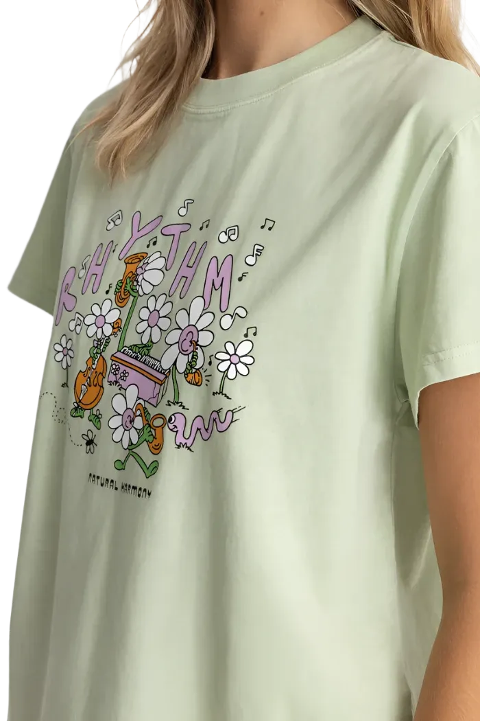 RHYTHM Women's Harmony Band T-Shirt Green