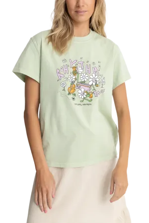 RHYTHM Women's Harmony Band T-Shirt Green
