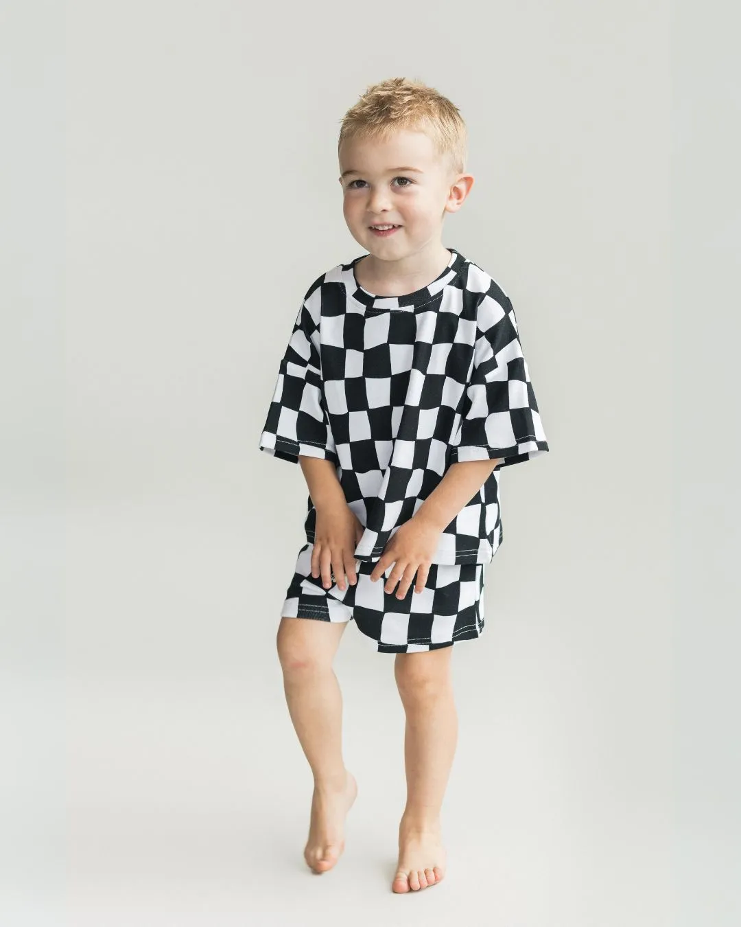 Shorts Set | Wavy Checkered