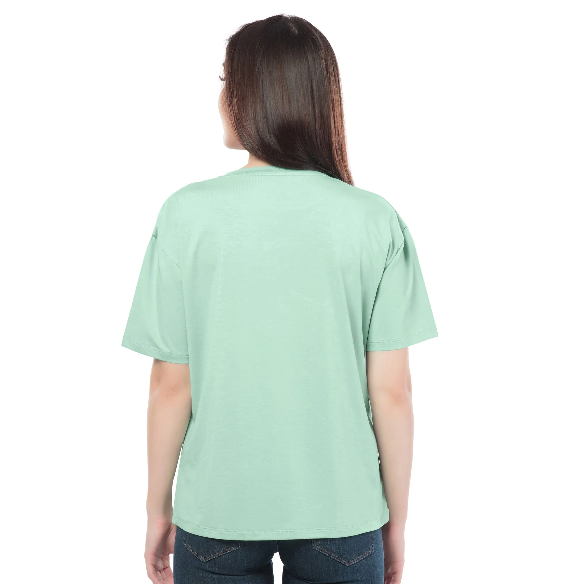 SRF-24065 Cotton Adventure Spirit Relaxed Fit T-Shirt Mint Green