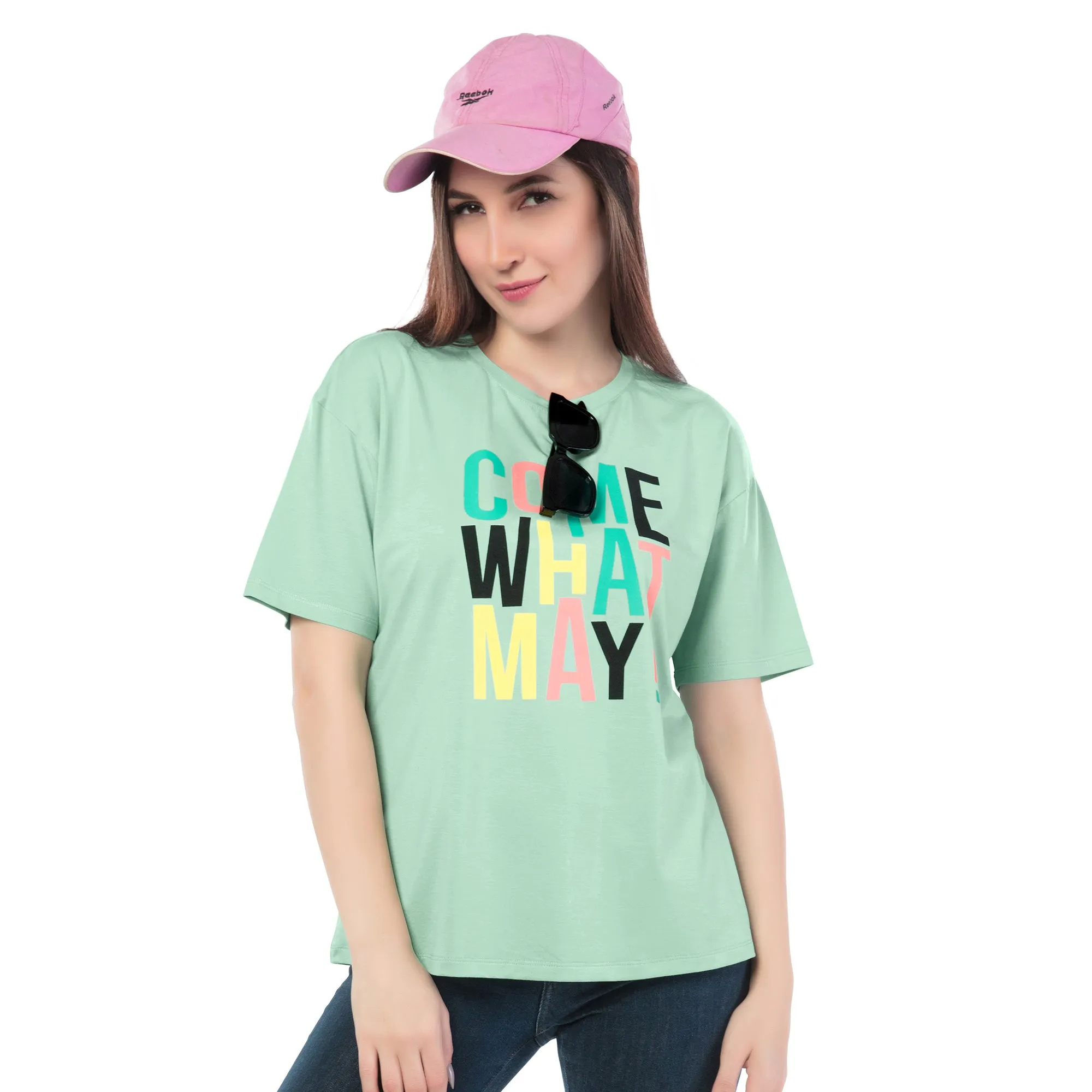 SRF-24065 Cotton Adventure Spirit Relaxed Fit T-Shirt Mint Green