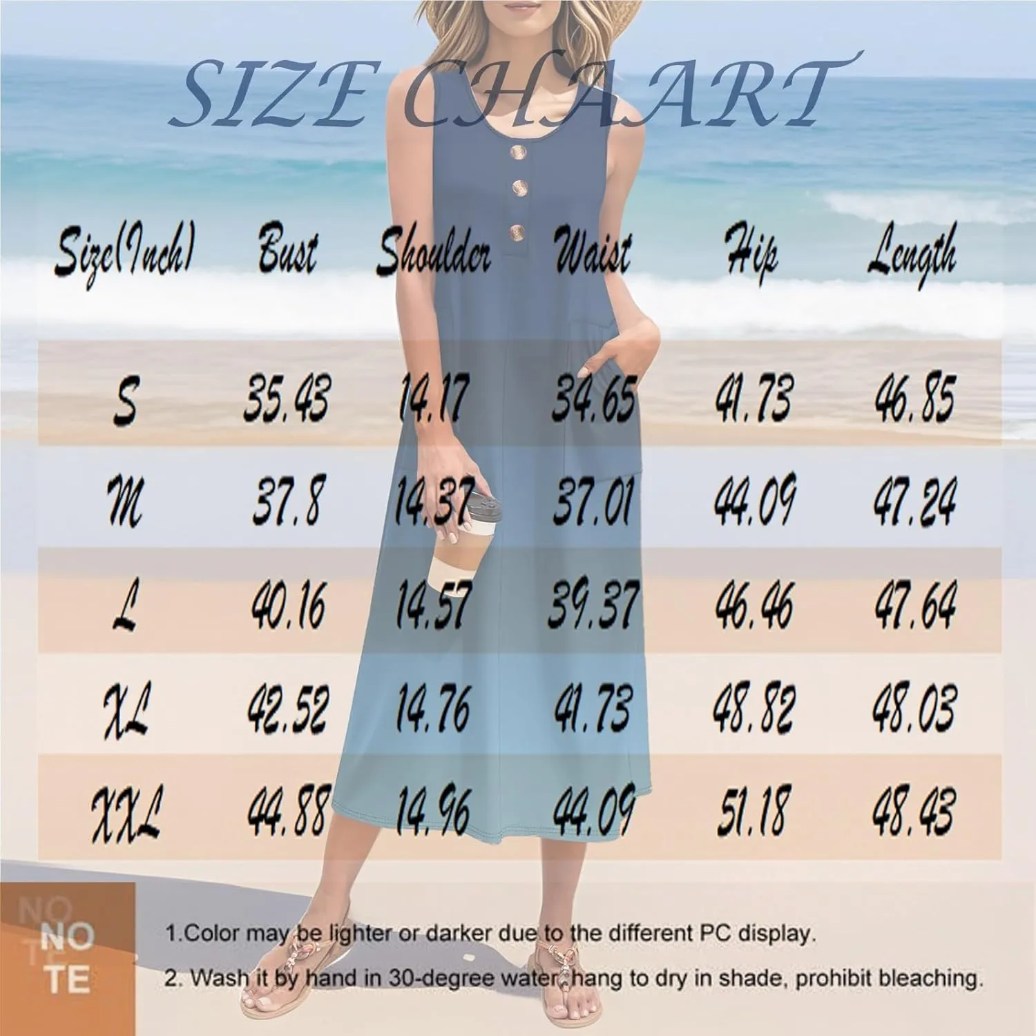 Summer Dresses for Women 2025 Sleeveless Button Down Maxi Dress Casual Loose Long Beach Sundress Travel Vacation Outfits