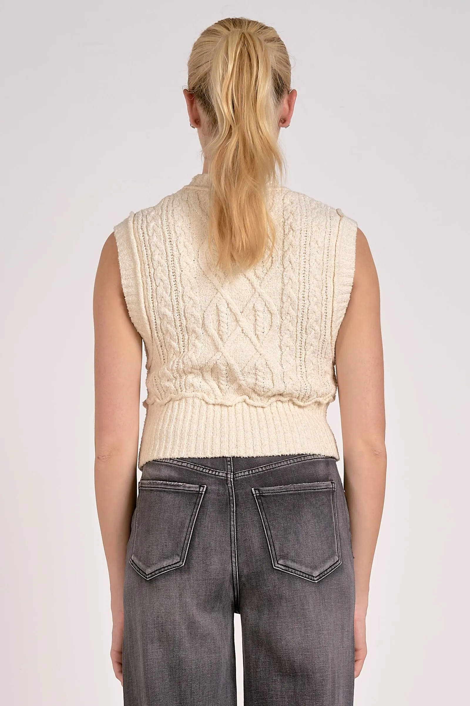 The Catherine Textured Sweater Vest