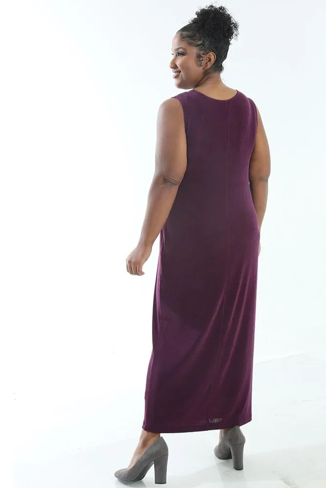 Vikki Vi Classic Boysenberry Maxi Tank Dress