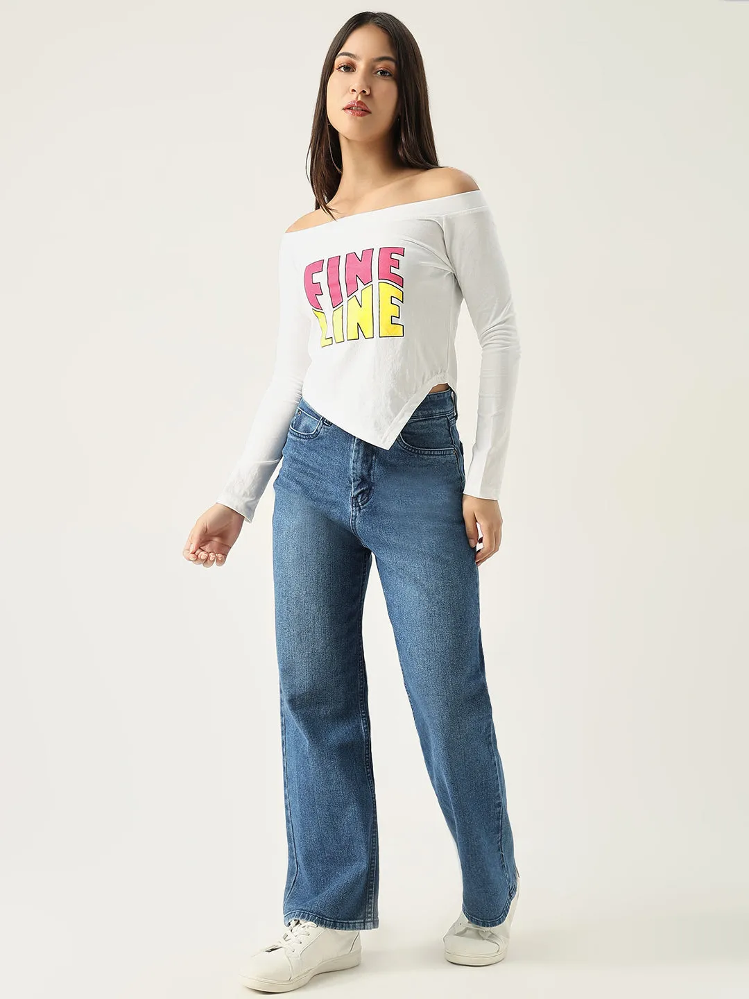 Women Graphic White T Shirt