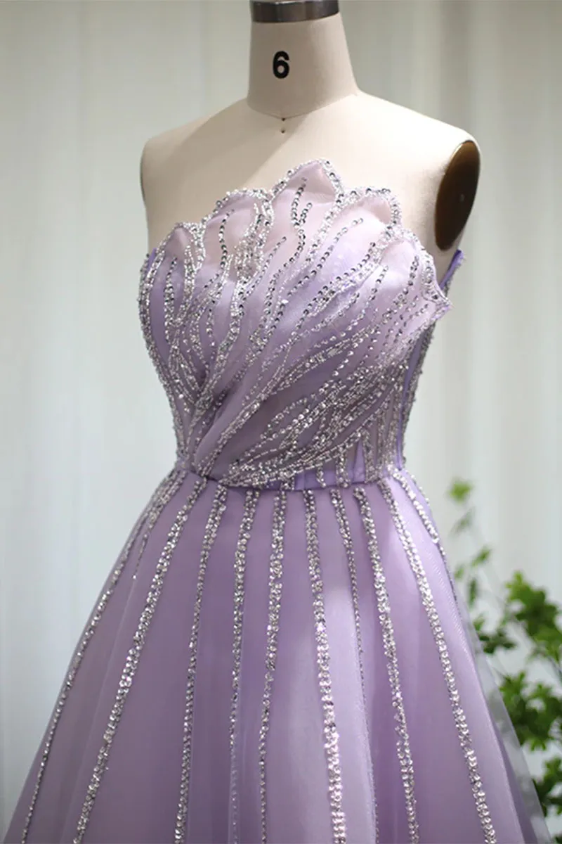 Wow Elegance Graceful Strapless Maxi Dress